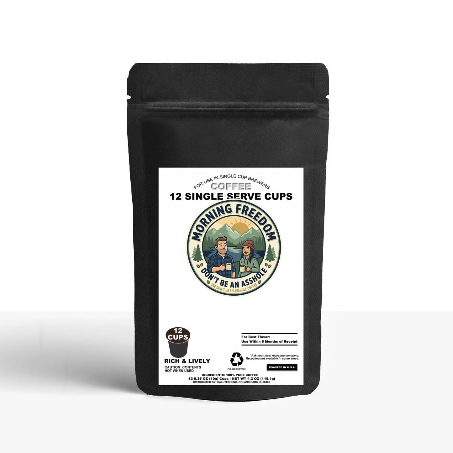 12 Pack Single Serve Coffee Capsules