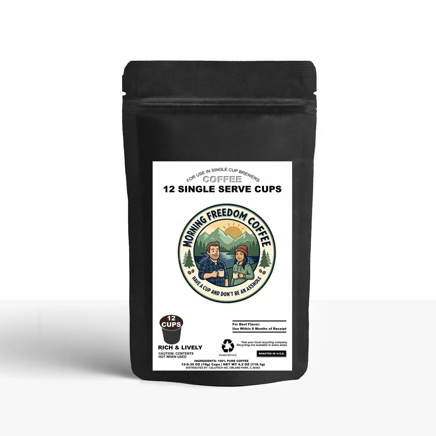 12 Pack Single Serve Coffee Capsules