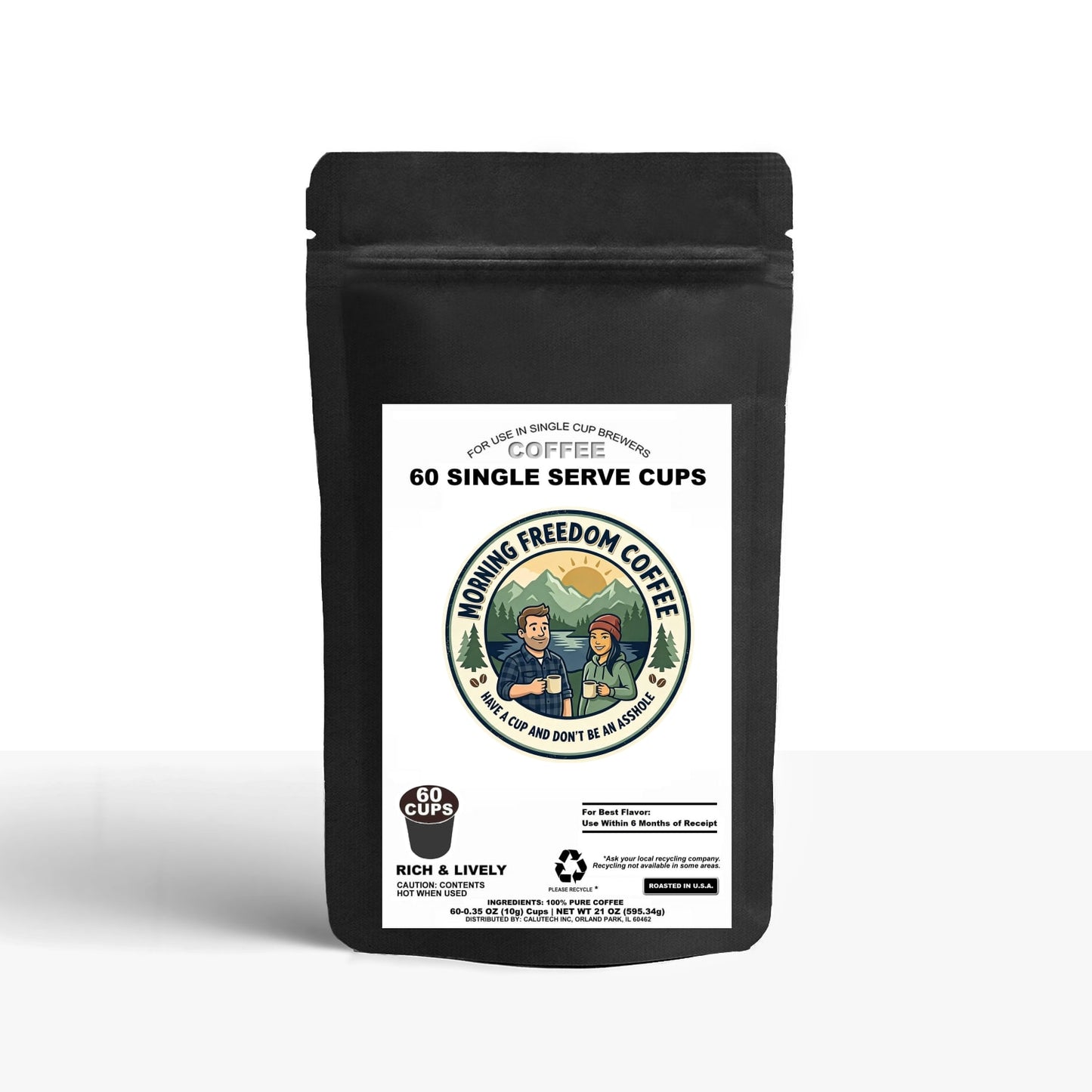 60 Pack Single Serve Coffee Capsules